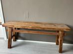 Houten recycle bankje, Gebruikt, 100 tot 150 cm, Ophalen of Verzenden, Minder dan 25 cm