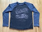 GAP Kids t-shirt longsleeve grijs blauw motor maat 122, Jongen, GAP, Gebruikt, Ophalen of Verzenden