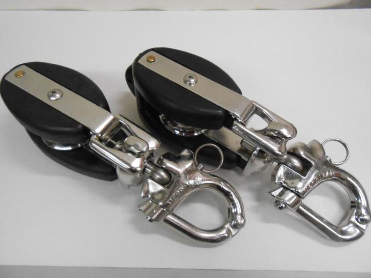 Merriman Bros, Snatchblok, Klapblok, snapsluiting, 19 mm, Watersport en Boten, Accessoires en Onderhoud, Gebruikt, Lijn of Blok