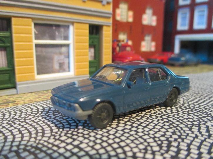 BMW E23 7-Serie - Fleischmann blauw, Hobby en Vrije tijd, Modelauto's | 1:87, Zo goed als nieuw, Auto, Rietze, Ophalen of Verzenden