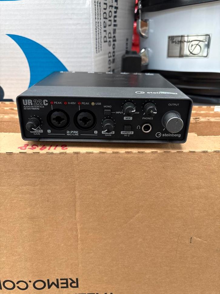 Steinberg UR22C Audio Interface, Muziek en Instrumenten, Midi-apparatuur, Zo goed als nieuw, Ophalen of Verzenden