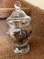 glazen pot met deksel 23 cm hoog, Ophalen of Verzenden, Zo goed als nieuw
