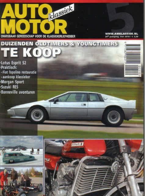 AMK 5 2010 : Fiat Topolino - Lotus Esprit - Suzuki RE5, Boeken, Auto's | Folders en Tijdschriften, Gelezen, Algemeen, Ophalen of Verzenden