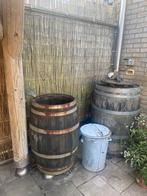 2 maten regentonnen, Tuin en Terras, Regentonnen, 150 liter of meer, Ophalen, Gebruikt, Hout