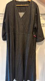Jurk denim Marina Rinaldi 48/50-52, Ophalen of Verzenden, Nieuw, Blauw, Jurk