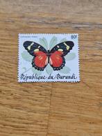 burundi gestempeld dieren vlinders met opdruk 1989 deukje, Ophalen of Verzenden, Gestempeld, Dier of Natuur