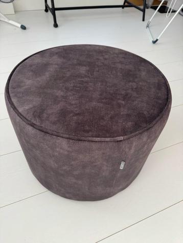 LABEL51 Tibo Poef - Bruin - Velvet beschikbaar voor biedingen