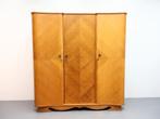 Vintage kledingkast | 3 Deurs | Jaren 50, Huis en Inrichting, Kasten | Kledingkasten, Ophalen, ., 150 tot 200 cm, Vintage