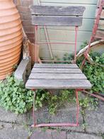 Franse bistrostoeltjes, Tuin en Terras, Tuinstoelen, Ophalen, Gebruikt, Hout