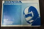 Honda VF700C Magna 1987 motorcycle owner's manal VF 700 C, Motoren, Handleidingen en Instructieboekjes, Verzenden, Honda