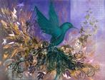Schilderij "Vlucht van de Ziel”Handgeschilderd,90x70cm€130, Huis en Inrichting, Oorspronkelijke maker, Nieuw, Ophalen of Verzenden