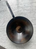 De Buyer wok pan  staal - diameter 40 cm, Ophalen, Gebruikt, Overige materialen, Wok