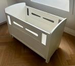 Ledikant wit, brocante en matras, Ophalen, 85 tot 100 cm, Zo goed als nieuw, Matras