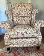 Engelse stoel fauteuil met hocker, Wade Upholstery, Huis en Inrichting, Banken | Sofa's en Chaises Longues, Ophalen, Gebruikt