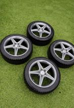 Mercedes AMG Velgen met Winterbanden 245/45/18, Auto-onderdelen, Banden en Velgen, 18 inch, Banden en Velgen, Personenwagen, Gebruikt