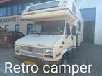 Te koop Retro Camper, Caravans en Kamperen, Campers, Alkoof, Ringverwarming, Afzuigkap, Fiat