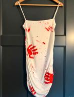 Wit jurkje met rode (bloed) handafdrukken maat m, Maat 38/40 (M), Ophalen of Verzenden, Zo goed als nieuw, Halloween