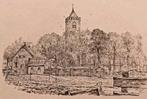 Eemnes.... Hervormde kerk van... Eemnes- Buiten ...., Antiek en Kunst, Kunst | Tekeningen en Foto's, Ophalen of Verzenden