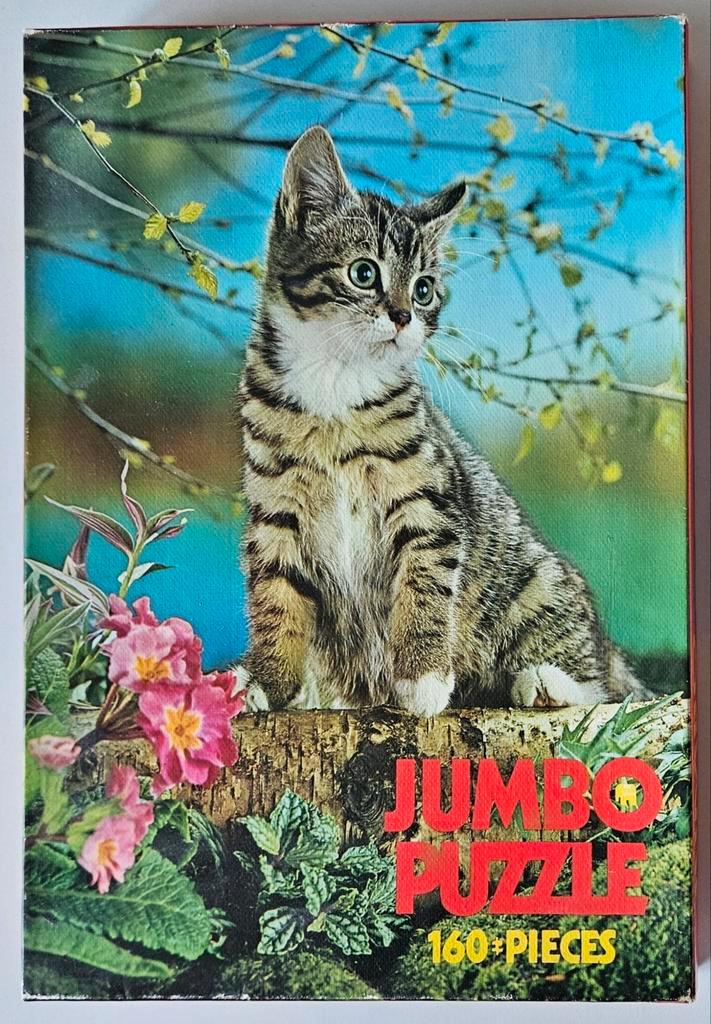 Schattige poespuzzel, 160 stukjes, Kinderen en Baby's, Speelgoed | Kinderpuzzels, Zo goed als nieuw, 6 jaar of ouder, Meer dan 50 stukjes