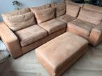 Henders en Hazel hoekbank incl. hocker, Ophalen, Gebruikt, Leer