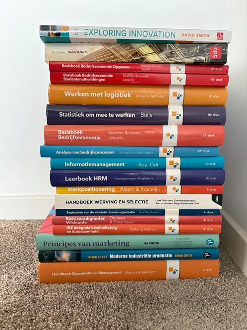 (Technische) Bedrijfskunde boeken 18x, Boeken, Studieboeken en Cursussen, Zo goed als nieuw, HBO, Ophalen of Verzenden