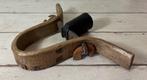 Unieke Franse geitenbel met klepel van been en houten juk, Antiek en Kunst, Ophalen of Verzenden