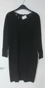 LEO & UGO, zwarte tricot jurk, nieuw met label, Maat 38/40 (M), Zwart, LEO & UGO, Nieuw