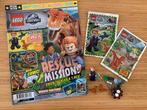 Lego Jurassic World Magazine & 2 sets, Lego, Zo goed als nieuw, Ophalen