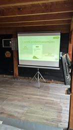 Nobo projectie/Beamerscherm op statief, Ophalen, Handmatig, Zo goed als nieuw