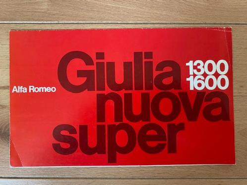 Alfa Romeo Giulia Nuova Super 1300 - 1600, Boeken, Auto's | Folders en Tijdschriften, Gelezen, Alfa Romeo, Ophalen of Verzenden