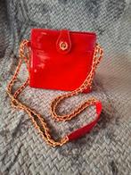 Schoudertasje Pollini rood lak, Ophalen, Gebruikt, Rood, Schoudertasje