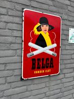 BELGA emaille reclamebord 1951, Verzamelen, Reclamebord, Gebruikt, ., Ophalen of Verzenden