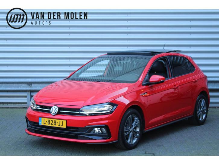 Volkswagen Polo 1.0 TSI 96pk R-Line NL-Auto NAP Panoramadak, Auto's, Volkswagen, Bedrijf, Te koop, Polo, ABS, Adaptive Cruise Control