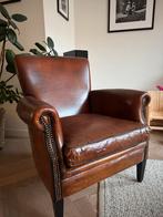 Schapenleren fauteuil, Ophalen, Gebruikt, Vintage, 75 tot 100 cm