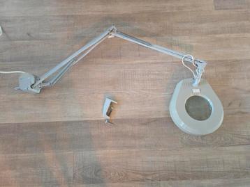 Vintage BUREAULAMP met VERGROOTGLAS, Waso type 271 80S  beschikbaar voor biedingen