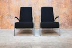 Als NIEUW 2 zwarte stoffen Harvink de Club design fauteuils, Huis en Inrichting, Fauteuils, Harvink, Harvink, 75 tot 100 cm, Ophalen of Verzenden