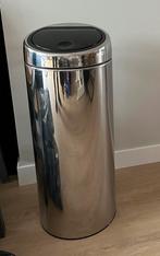 Brabantia prullenbak 30 liter, Ophalen, Gebruikt, 50 tot 75 cm, Rvs