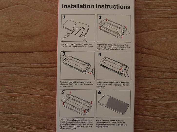 Glas screen protector iPhone 15 met alignment tool, Telecommunicatie, Mobiele telefoons | Toebehoren en Onderdelen, Nieuw, Apple iPhone