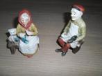 2 beeldjes schoenmaker en vrouw hoogte 13cm, Verzamelen, Ophalen of Verzenden, Zo goed als nieuw, Mens