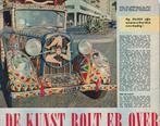 Vintage knipsel 1959 Sicilië auto kunstwerk geschilderd, Verzamelen, Tijdschriften, Kranten en Knipsels, Verzenden, 1940 tot 1960