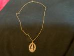 Goudkleurige Maria hanger ketting, Ophalen of Verzenden, Nieuw, Goud, Met hanger