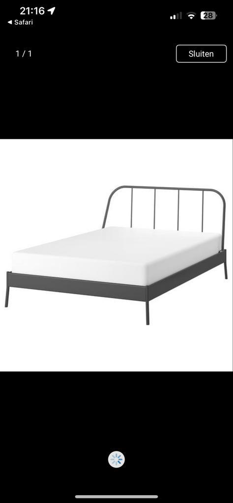 Ikea Korpodal Tweepersoonsbed + matrassen, Huis en Inrichting, Slaapkamer | Bedden, Zo goed als nieuw, Tweepersoons, Overige maten