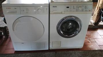 Wasmachine en droger beschikbaar voor biedingen