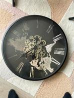 Moderne Wandklok met Tandwielen, Ophalen, Zo goed als nieuw, Analoog, Wandklok
