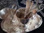 Vintage roomstelletje edelverzilverd., Antiek en Kunst, Ophalen of Verzenden, Zilver