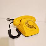 Vintage telefoon gele draaitelefoon deense telefoon jaren 60, Ophalen of Verzenden, Huis en Inrichting