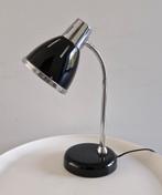 Vintage look (retro) Chroom Bureaulamp Zwart, Ophalen, Gebruikt, Vintage, Minder dan 100 cm