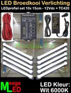 LED profiel TC420 SET 10x 15cm WIT Broedkooi Kweekkooi, Dieren en Toebehoren, Ophalen of Verzenden, Nieuw, Aluminium, Broedkooi of Kweekkooi
