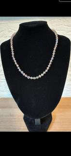 Vintage Aurora Barialis ketting met roze kristallen kralen, Met kristal, Overige materialen, Overige kleuren, Ophalen of Verzenden