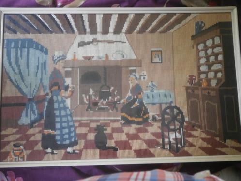 Leuk Borduurwerkje Vrouwen in Interieur, Hobby en Vrije tijd, Borduren en Borduurmachines, Gebruikt, Borduurpakket, Ophalen